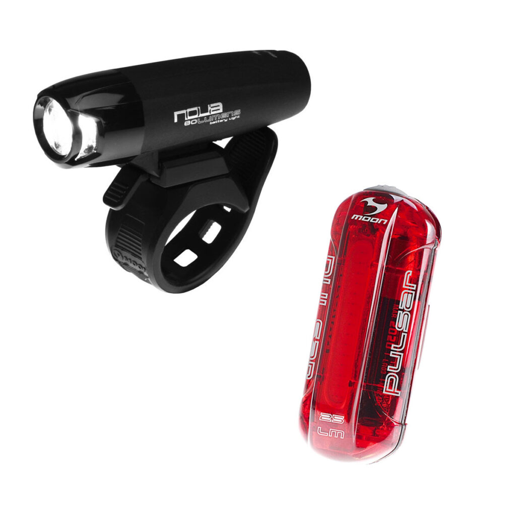 Polkupyörän valosarja Moon Nova 100/Pulsar Led